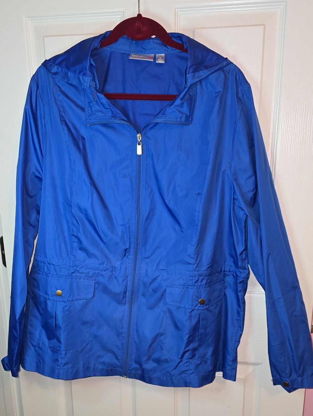 Classic Hooded Utility Jacket in Royal Blue